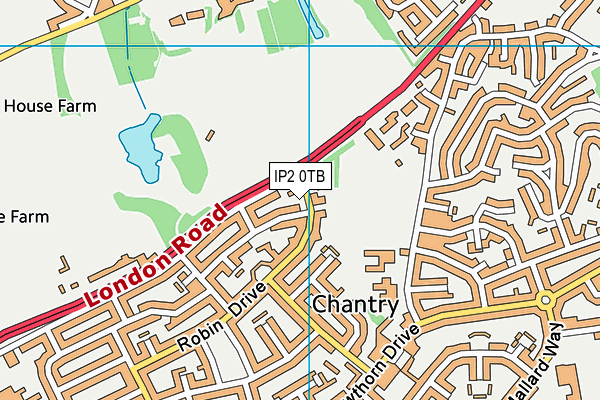 IP2 0TB map - OS VectorMap District (Ordnance Survey)