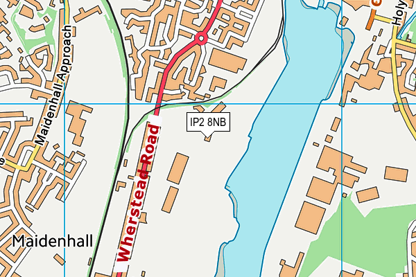 IP2 8NB map - OS VectorMap District (Ordnance Survey)