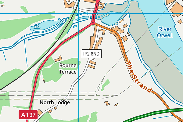 IP2 8ND map - OS VectorMap District (Ordnance Survey)