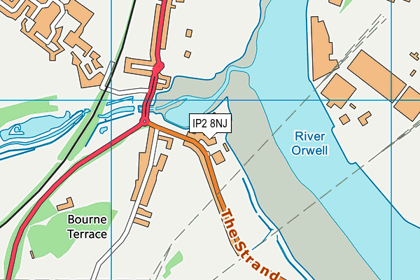 IP2 8NJ map - OS VectorMap District (Ordnance Survey)