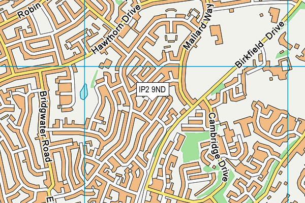 IP2 9ND map - OS VectorMap District (Ordnance Survey)