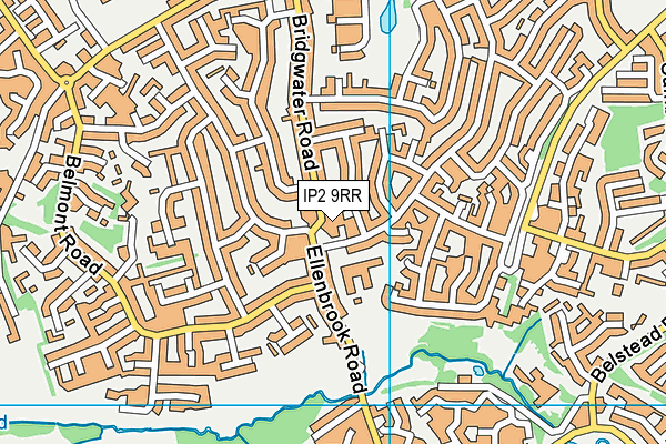 IP2 9RR map - OS VectorMap District (Ordnance Survey)