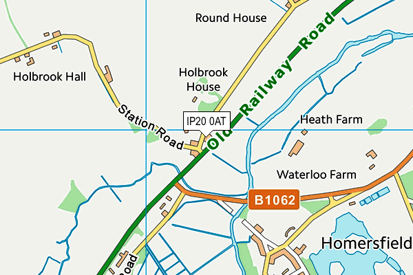 IP20 0AT map - OS VectorMap District (Ordnance Survey)