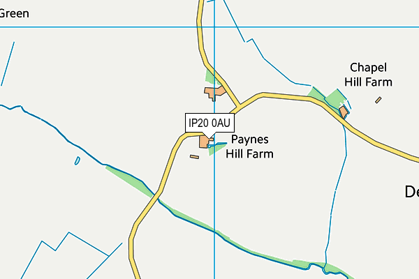 IP20 0AU map - OS VectorMap District (Ordnance Survey)