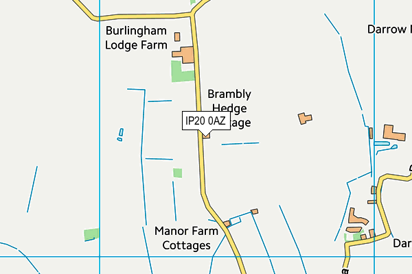 IP20 0AZ map - OS VectorMap District (Ordnance Survey)