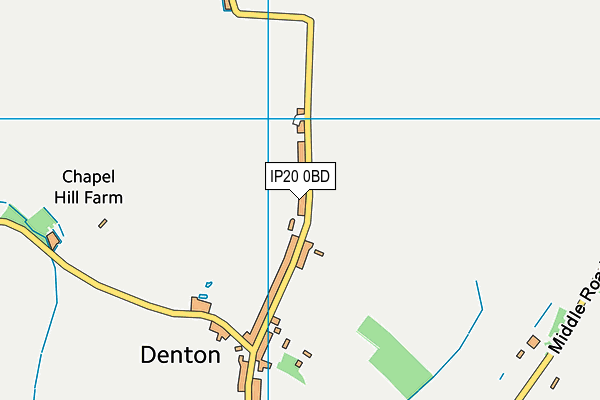 IP20 0BD map - OS VectorMap District (Ordnance Survey)