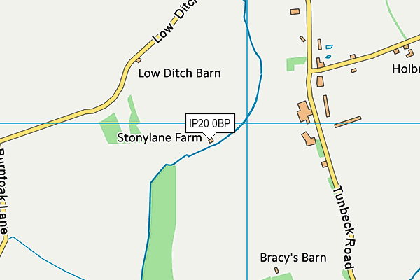 IP20 0BP map - OS VectorMap District (Ordnance Survey)