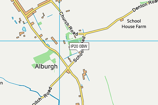 Alburgh With Denton Church of England Primary Academy map (IP20 0BW) - OS VectorMap District (Ordnance Survey)