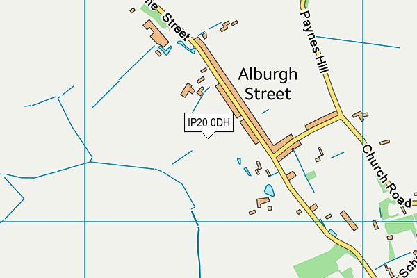 IP20 0DH map - OS VectorMap District (Ordnance Survey)