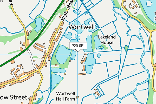 IP20 0EL map - OS VectorMap District (Ordnance Survey)