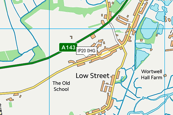 IP20 0HG map - OS VectorMap District (Ordnance Survey)