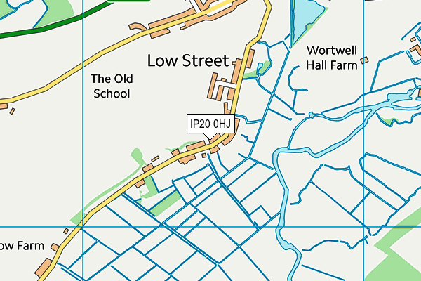 IP20 0HJ map - OS VectorMap District (Ordnance Survey)