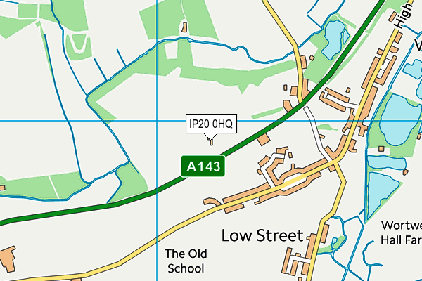 IP20 0HQ map - OS VectorMap District (Ordnance Survey)