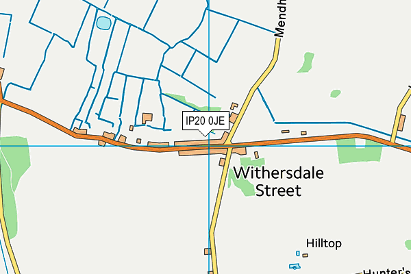 IP20 0JE map - OS VectorMap District (Ordnance Survey)