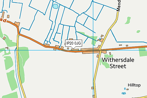 IP20 0JG map - OS VectorMap District (Ordnance Survey)