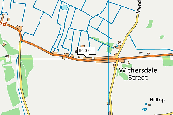 Withersdale Playing Field map (IP20 0JJ) - OS VectorMap District (Ordnance Survey)
