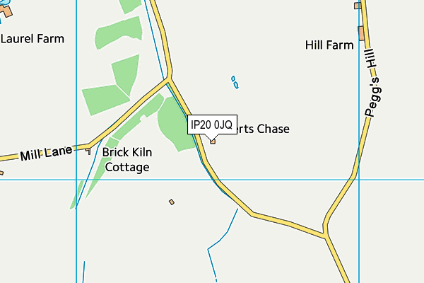 IP20 0JQ map - OS VectorMap District (Ordnance Survey)