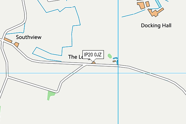 IP20 0JZ map - OS VectorMap District (Ordnance Survey)