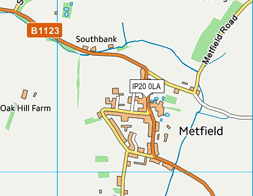 IP20 0LA map - OS VectorMap District (Ordnance Survey)