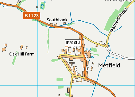 IP20 0LJ map - OS VectorMap District (Ordnance Survey)