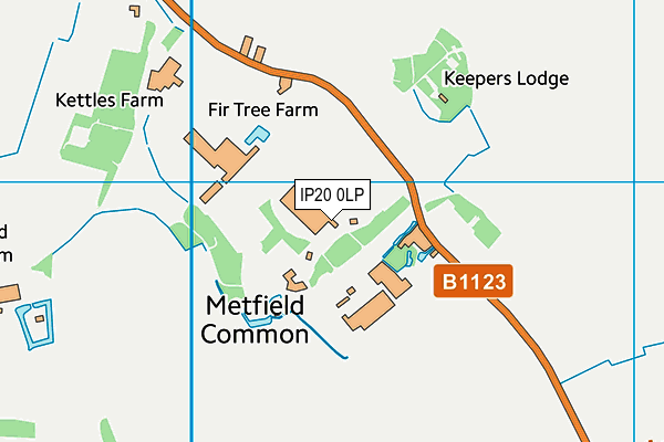 IP20 0LP map - OS VectorMap District (Ordnance Survey)