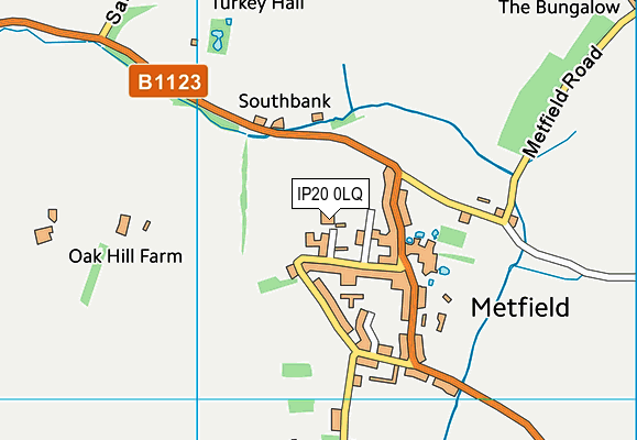 IP20 0LQ map - OS VectorMap District (Ordnance Survey)