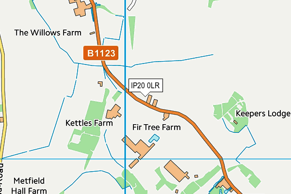 IP20 0LR map - OS VectorMap District (Ordnance Survey)