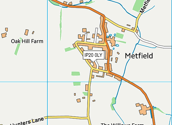 IP20 0LY map - OS VectorMap District (Ordnance Survey)