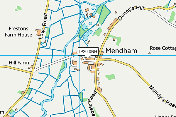 IP20 0NH map - OS VectorMap District (Ordnance Survey)