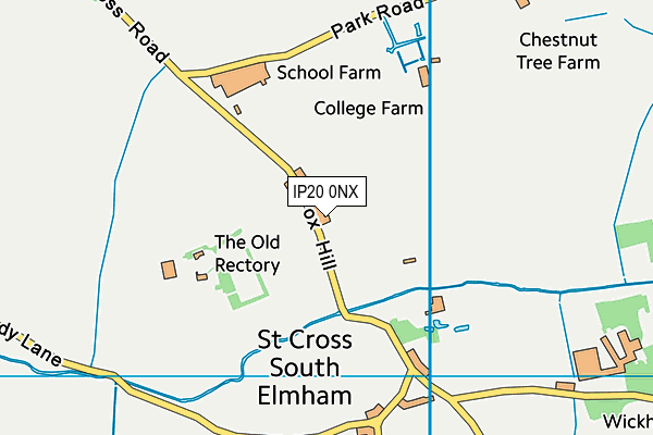 IP20 0NX map - OS VectorMap District (Ordnance Survey)