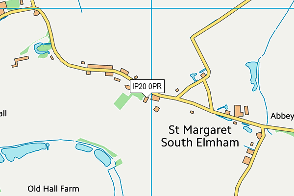 IP20 0PR map - OS VectorMap District (Ordnance Survey)