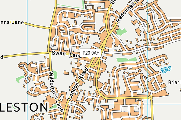 IP20 9AH map - OS VectorMap District (Ordnance Survey)