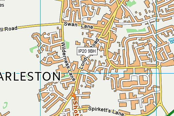 IP20 9BH map - OS VectorMap District (Ordnance Survey)