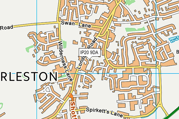 IP20 9DA map - OS VectorMap District (Ordnance Survey)