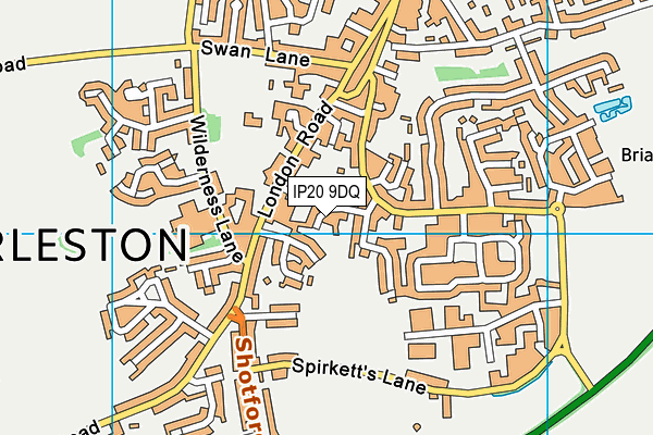 IP20 9DQ map - OS VectorMap District (Ordnance Survey)
