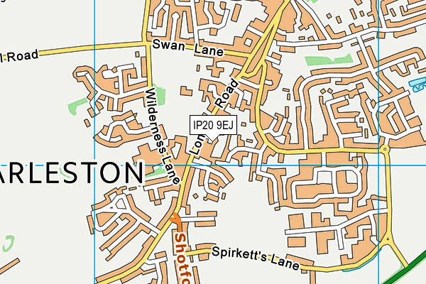 IP20 9EJ map - OS VectorMap District (Ordnance Survey)