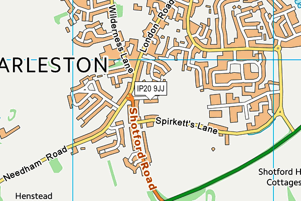 IP20 9JJ map - OS VectorMap District (Ordnance Survey)