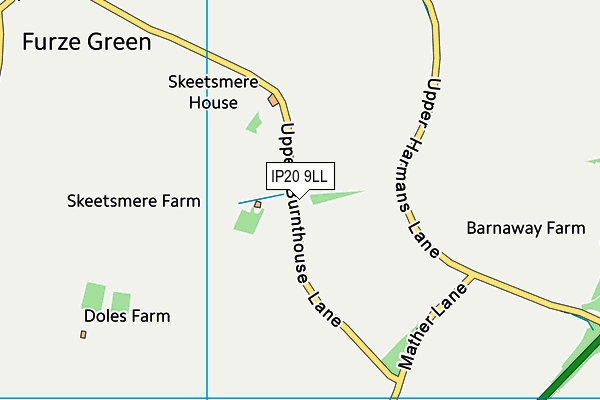 IP20 9LL map - OS VectorMap District (Ordnance Survey)