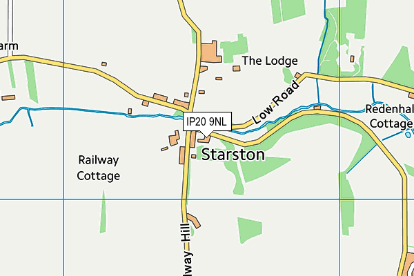 IP20 9NL map - OS VectorMap District (Ordnance Survey)