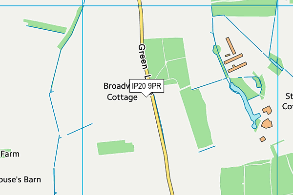 IP20 9PR map - OS VectorMap District (Ordnance Survey)