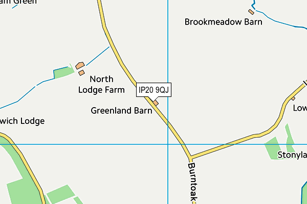 IP20 9QJ map - OS VectorMap District (Ordnance Survey)