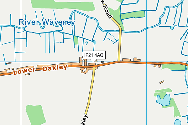 IP21 4AQ map - OS VectorMap District (Ordnance Survey)