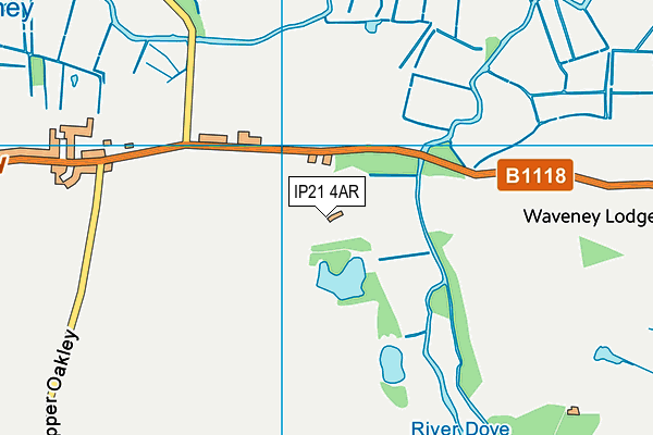 IP21 4AR map - OS VectorMap District (Ordnance Survey)