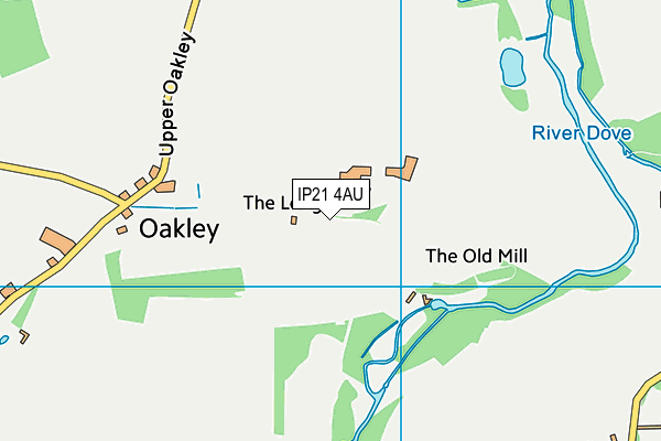 IP21 4AU map - OS VectorMap District (Ordnance Survey)