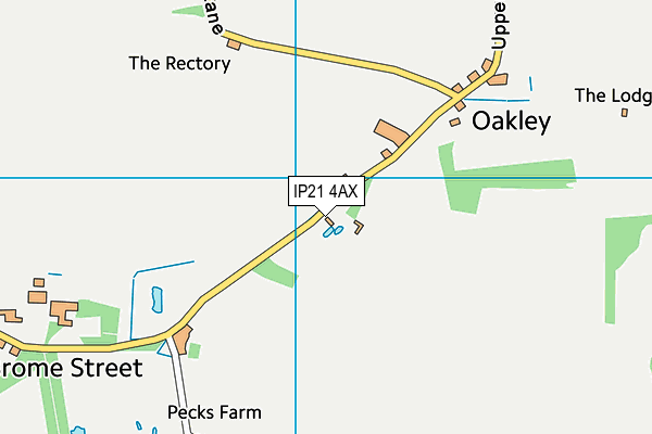 IP21 4AX map - OS VectorMap District (Ordnance Survey)