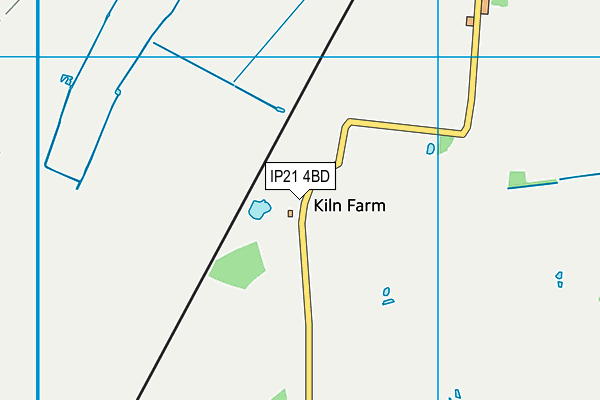 IP21 4BD map - OS VectorMap District (Ordnance Survey)