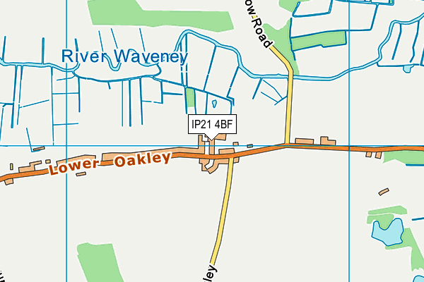 IP21 4BF map - OS VectorMap District (Ordnance Survey)