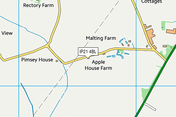 IP21 4BL map - OS VectorMap District (Ordnance Survey)