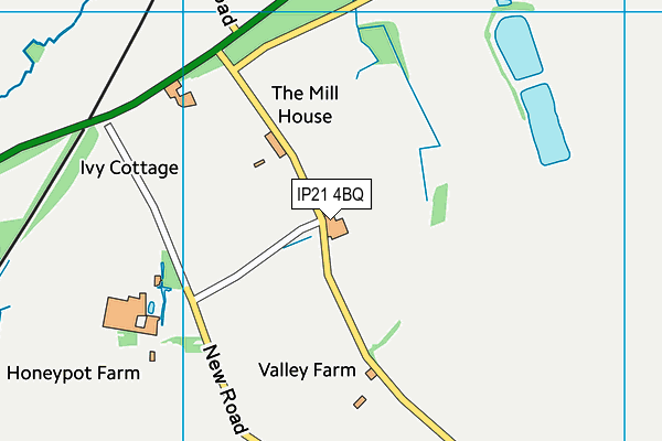 IP21 4BQ map - OS VectorMap District (Ordnance Survey)