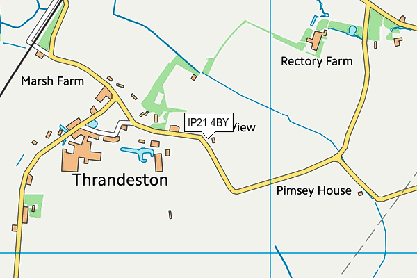 IP21 4BY map - OS VectorMap District (Ordnance Survey)